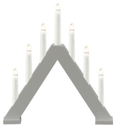 Konstsmide 3930-305 Adventsljusstake 7 ljus Grå