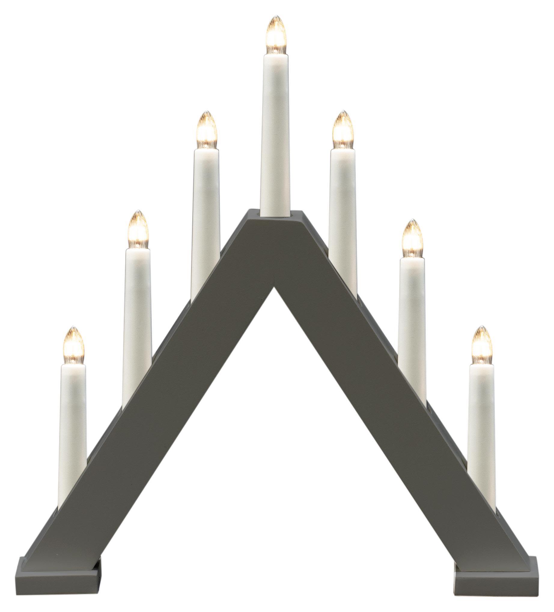 Konstsmide 3930-205 Adventsljusstake 7 ljus Vit