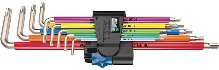 Wera 3967/9 TX SXL Vinkelskrutrekkersett 9 deler, holderfunksjon