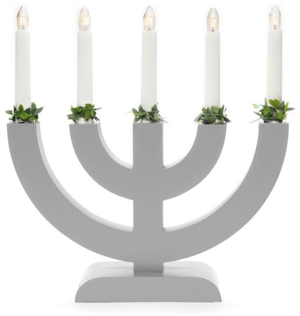Konstsmide 3988-319 Adventsljusstake 5 ljus Grå