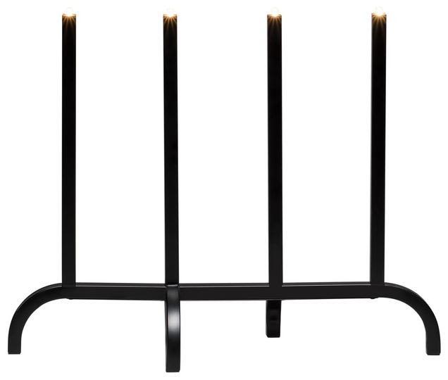 Konstsmide 3999-711TR Adventsljusstake 4 ljus, metall, svart