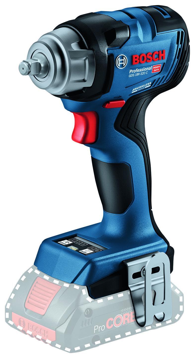 Bosch GDS 18V-320 C Mutterdragare utan batteri och laddare