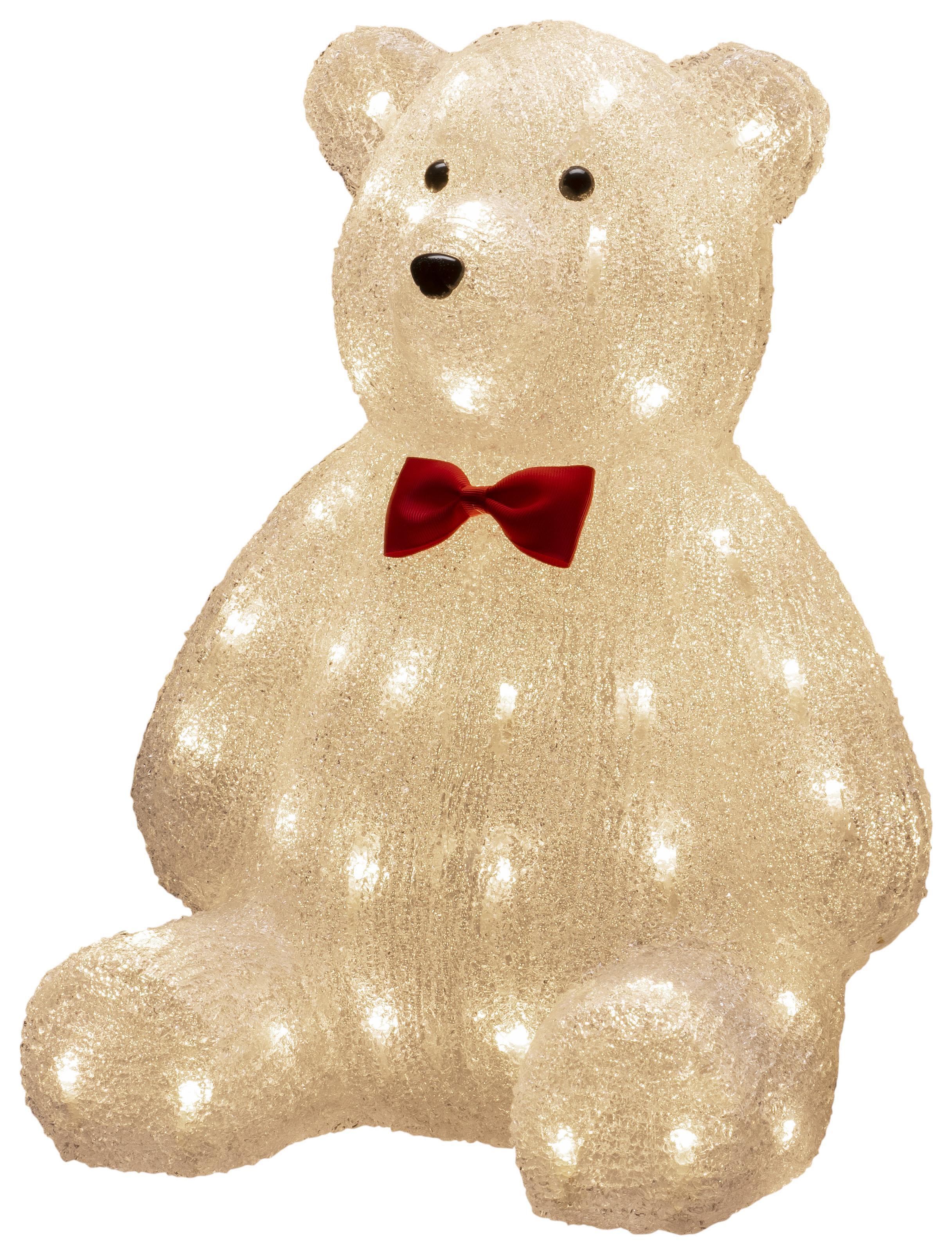 Konstsmide 6246-103 Dekorationsbelysning teddybjörn, akryl, 38 cm 64 LED
