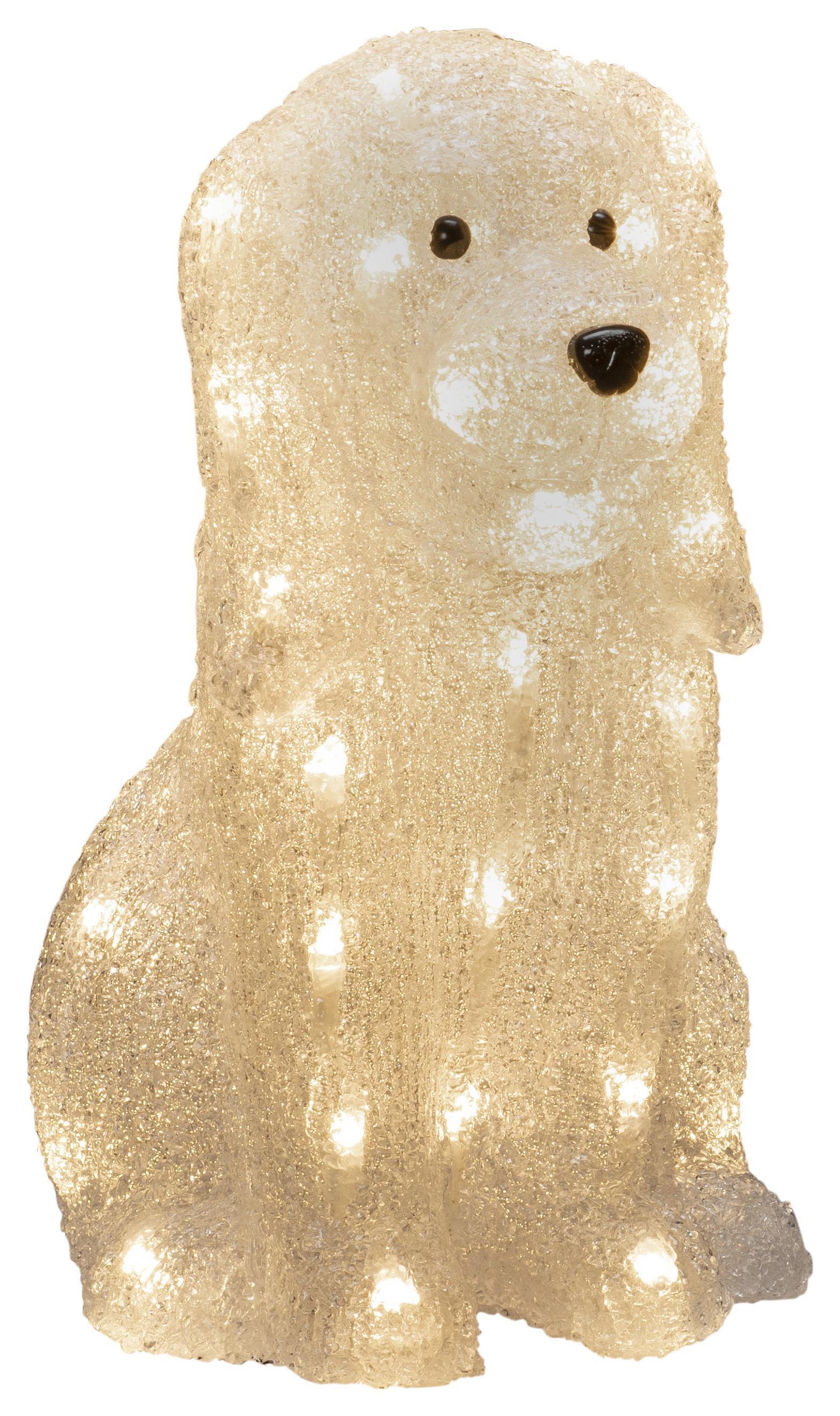 Konstsmide 6299-103 Dekorationsbelysning hund, akryl, 31 cm, 40 LED