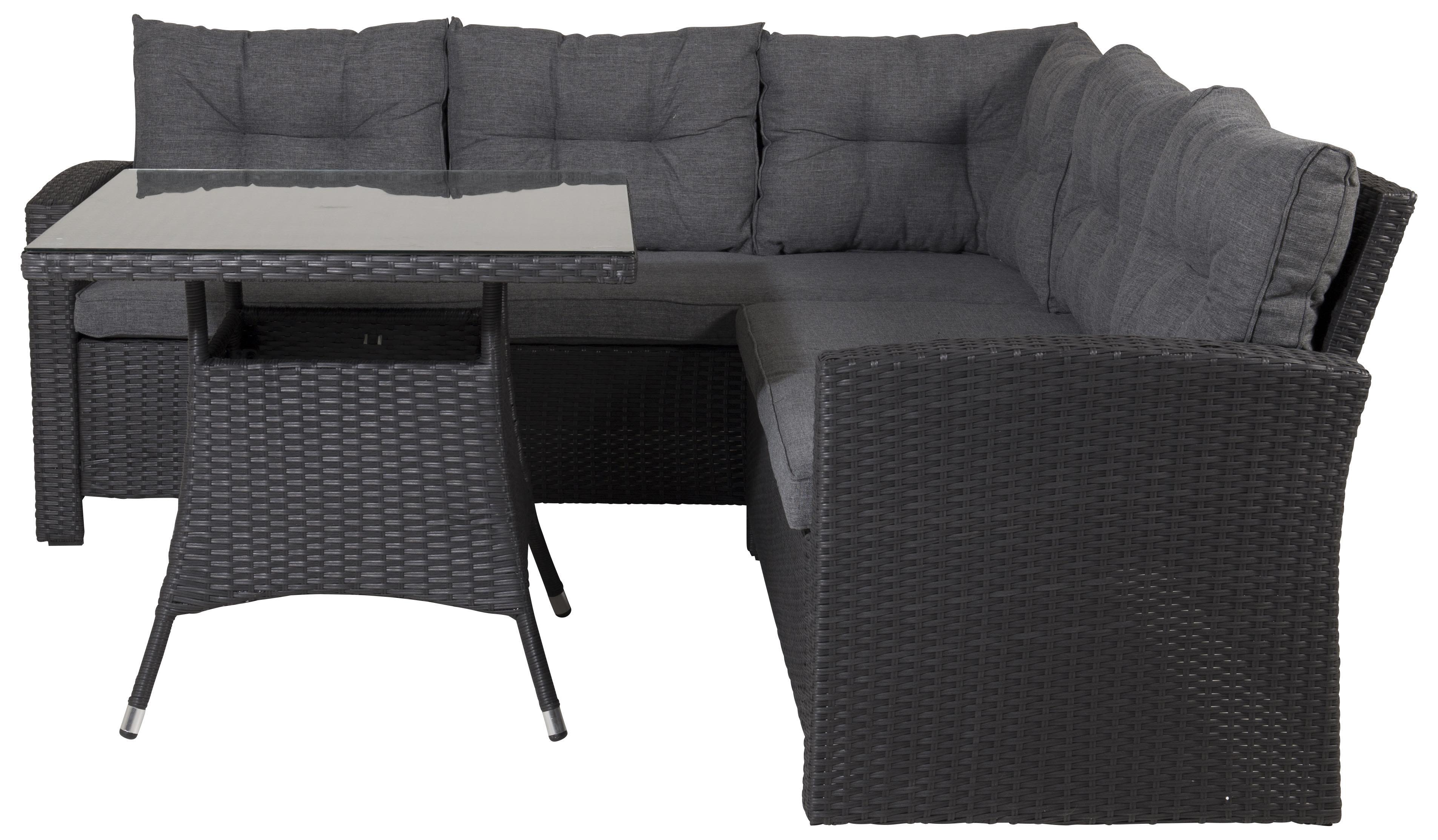 Venture Home Watford 7218-001 Loungeset soffa, bord, grått/svart