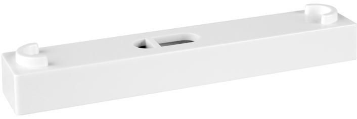 Faluplast 16410 Distanskloss 10 x 90 mm, för dubbelklämma, vit