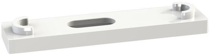 Faluplast 16510 Distanskloss 5 x 70 mm, för enkel/dubbelklämma, vit
