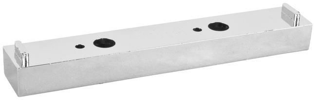 Faluplast 17315 Distanskloss 10 x 100 mm, för trippelklämma, krom