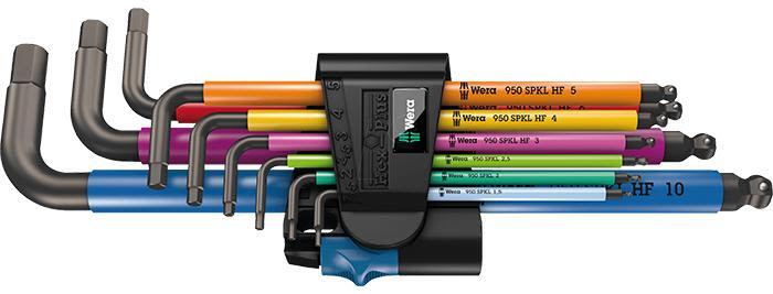 Wera 950/9 Multicolour HF Unbrakonøglesæt