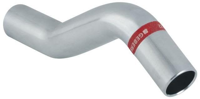 Geberit 1551049 S-rör 12 x 12 mm, slätända x slätända 60 c/c