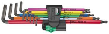 Wera 967/9 XL Multicolour HF Insexnyckelsats