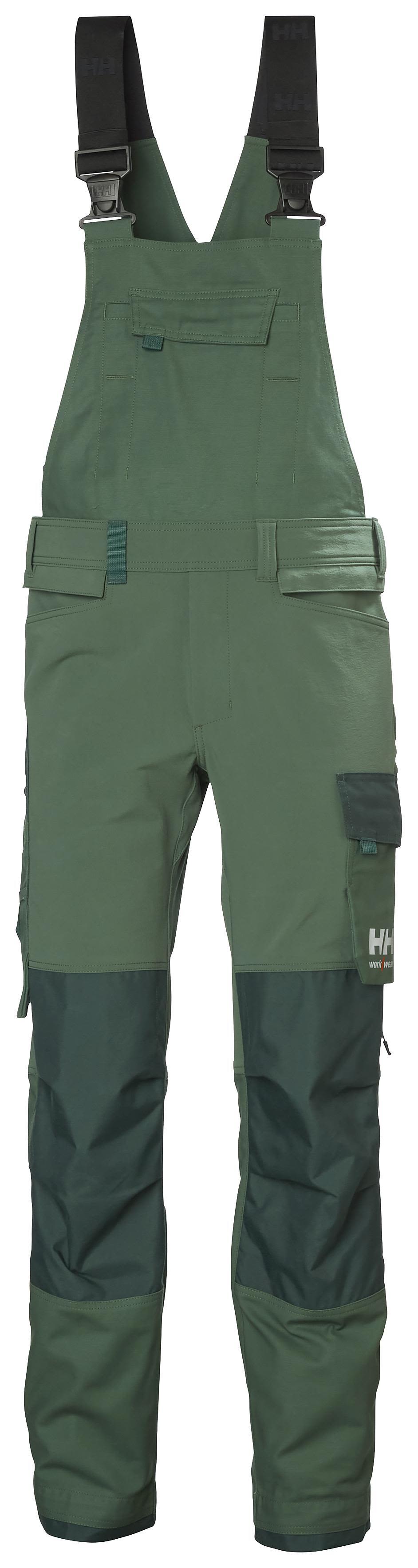 Helly Hansen Workwear Oxford 4X HH Connect 77504-474 Hängselbyxa grön/mörkgrön Grön/mörkgrön