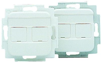 ABB FOT5000 Fästram med centrumplatta 2 x RJ45, Keystone