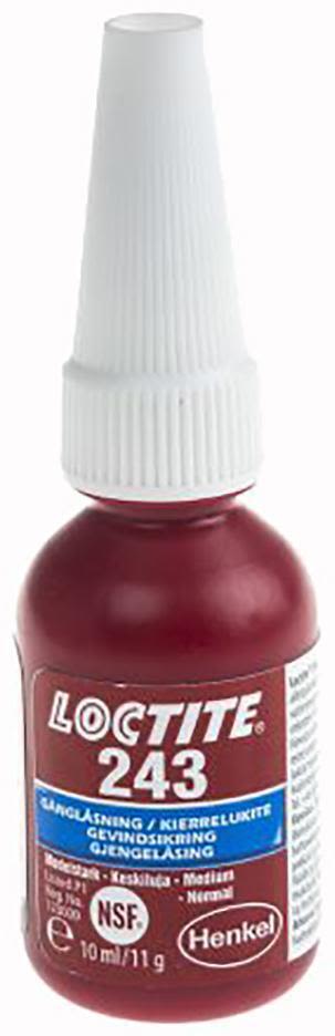 Loctite 243 Gänglåsning medelhög styrka 10 ml