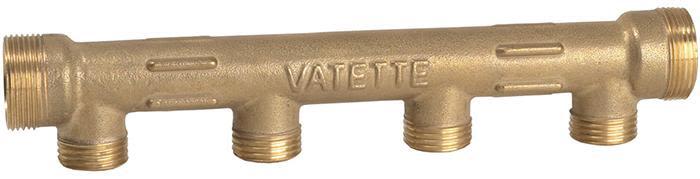 Vatette 1875807 Fördelare M28 x1,5 mm, c/c 50, G15 4-rör