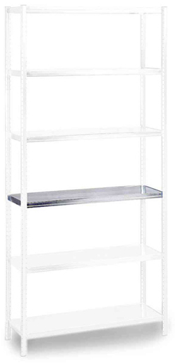 Raaco 136853 Stolpsats 1 m, galvaniserad, 4-pack