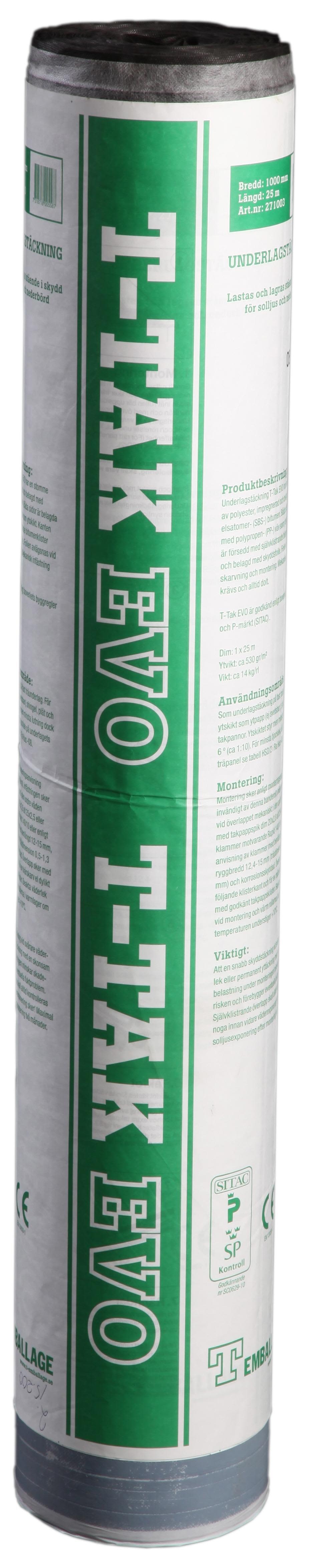 T-Emballage T-Tak EVO Underlagstäckning 25 x 1 m