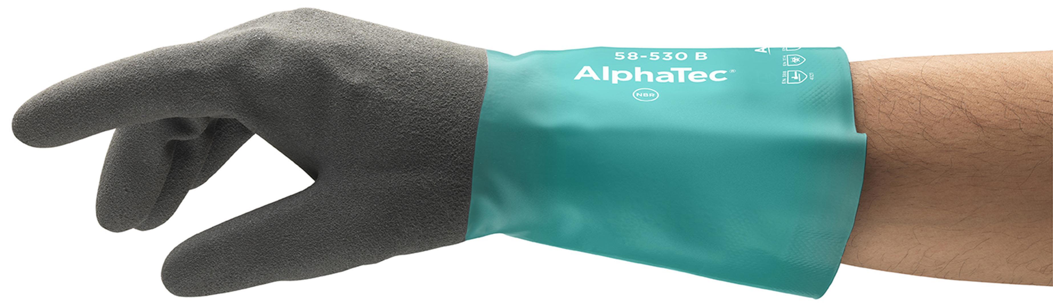Ansell AlphaTec 58-535 B Handske Kemskydd, Nitril, med akrylfoder 9