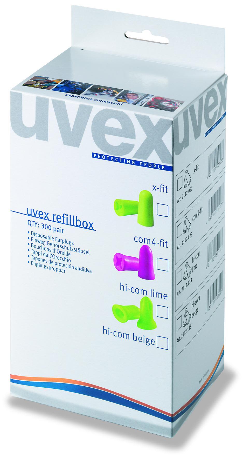 uvex x-fit Öronproppar refill, 300 par