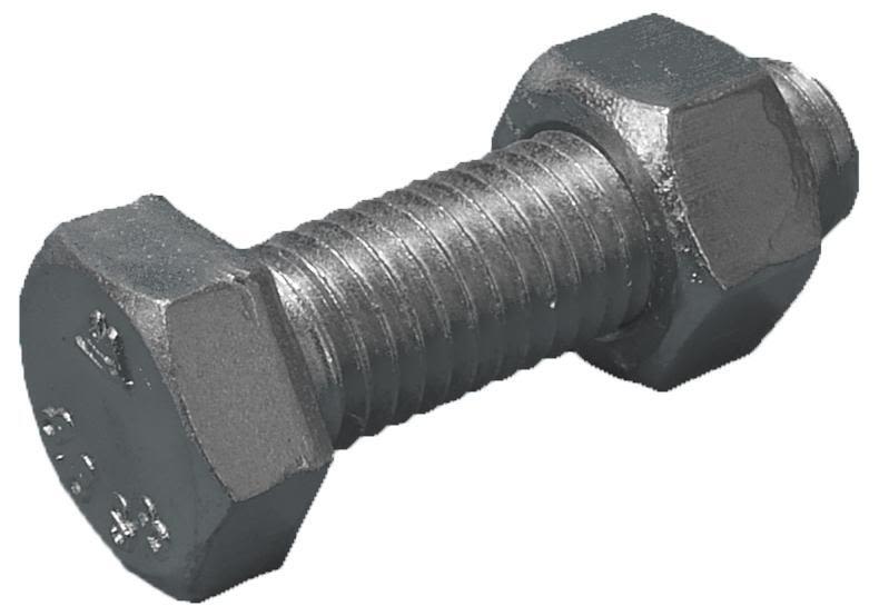 Stafa 0118600006 Stålbyggnadsskruv 12 mm, med mutter, FZB 8.8, EN 15048 12 x 50 mm, 100-pack