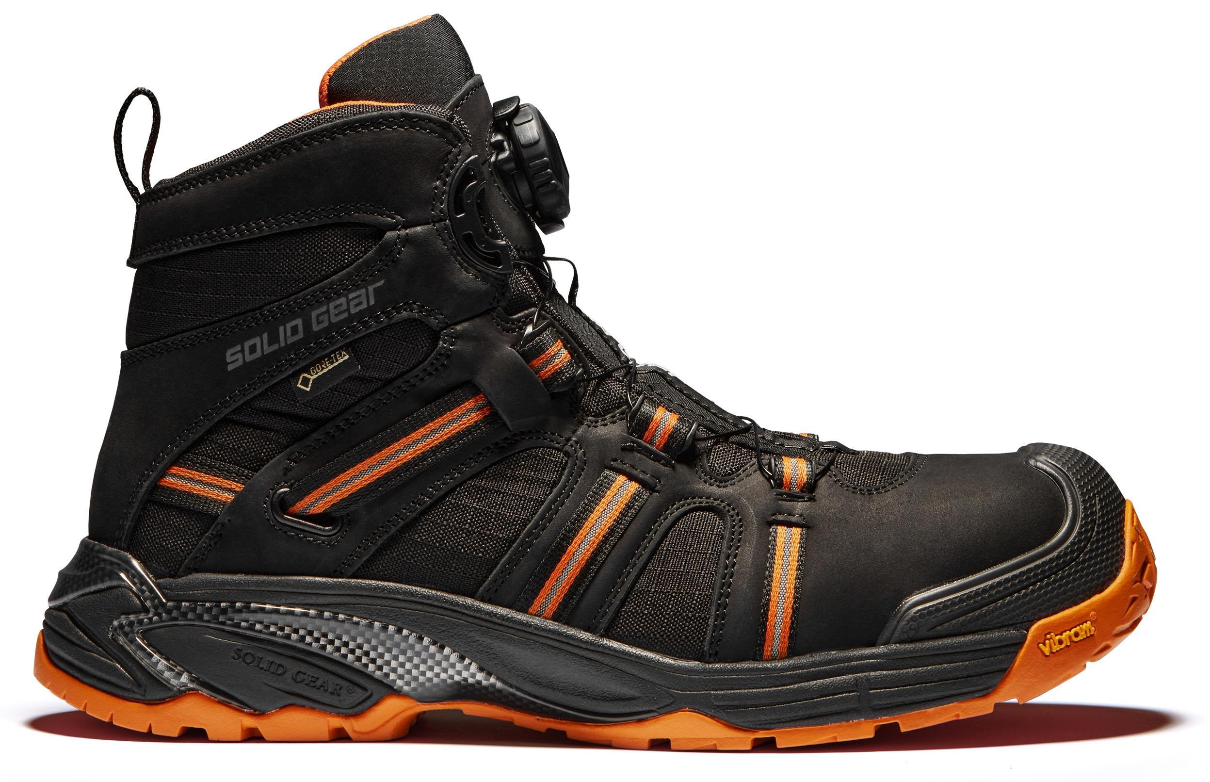 Solid Gear Phoenix Turvakengät S3, GTX, musta/oranssi, lasikuituinen varvassuoja 41