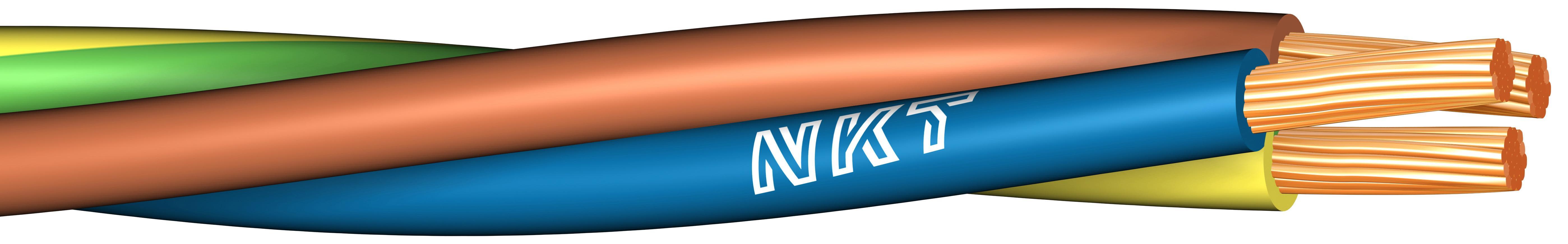 NKT FQ XTRA Installationskabel 300 m, bobin 4G1.5 mm² ledararea