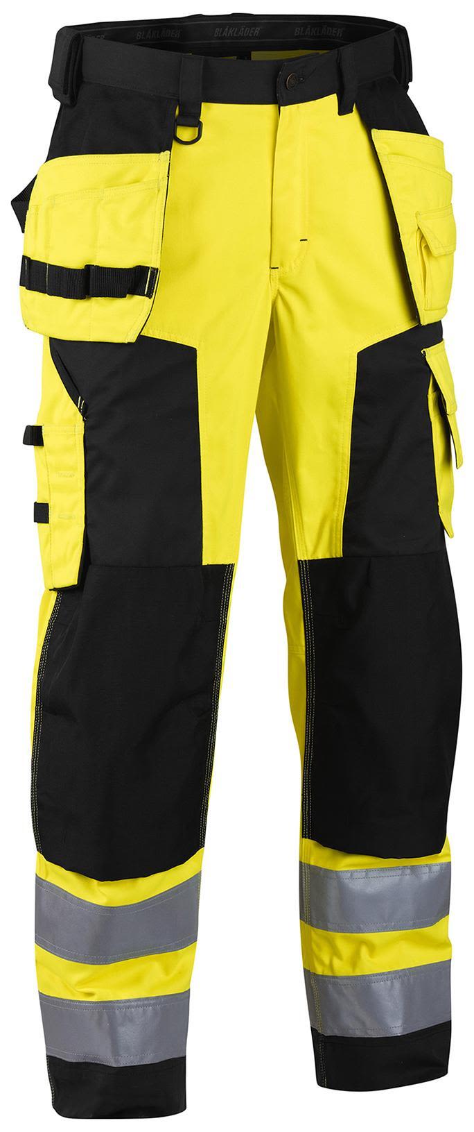 High vis bukser high vis gul/svart