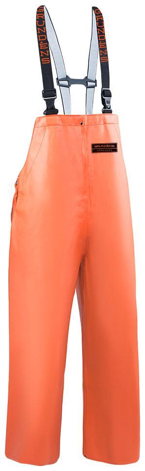 Grundéns 10096 Herkules 16 Bib Hängselbyxa orange, vattentät, slitstark Orange