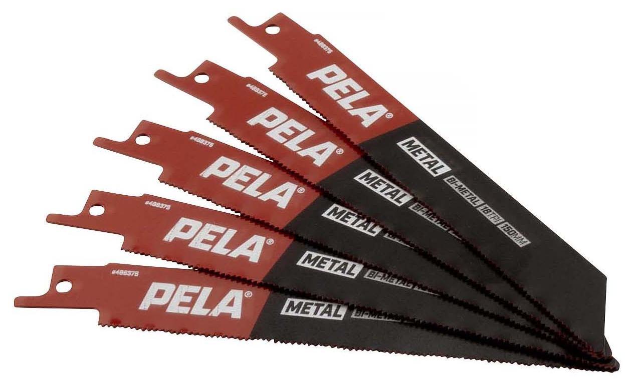 PELA 488375 Tigersågblad 150 mm, 18 TPI, 5-pack