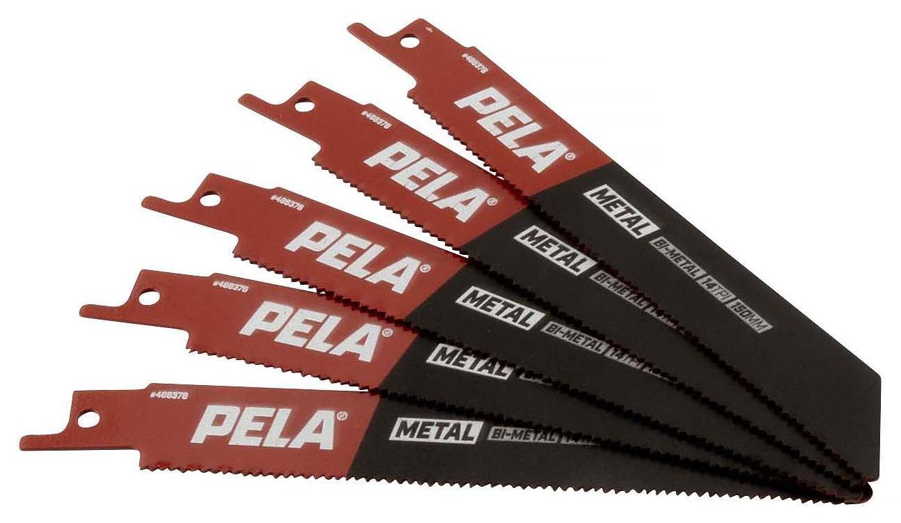PELA 488378 Tigersågblad 150 mm, 14 TPI, 5-pack