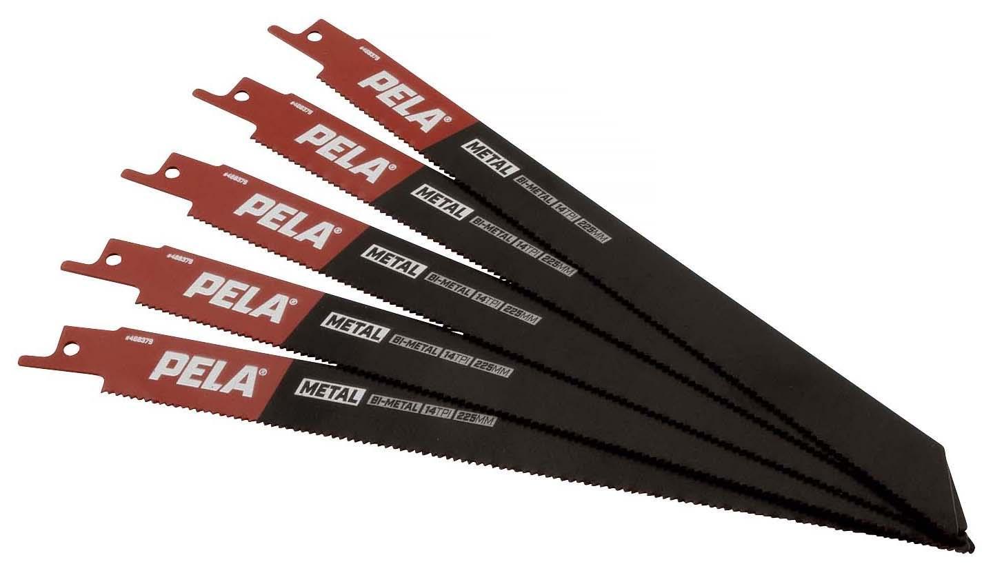 PELA 488379 Tigersågblad 225 mm, 14 TPI, 5-pack