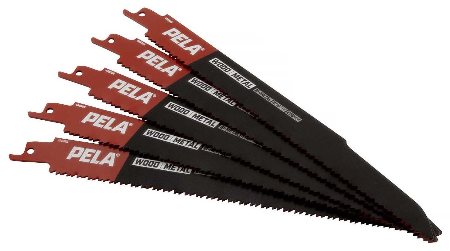 PELA 488385 Tigersågblad 225 mm, 18 TPI, 5-pack