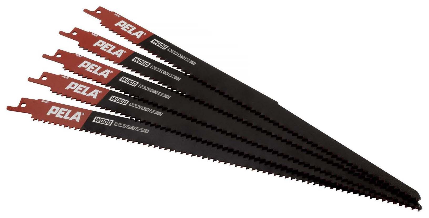 PELA 488387 Tigersagblad 300 mm, 6 TPI, 5-pakk