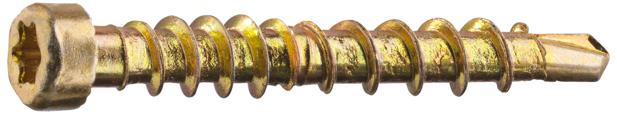 Grabber LTX28CH200 Listskruv med bits, gulkrom 3,3 x 28 mm, 200-pack