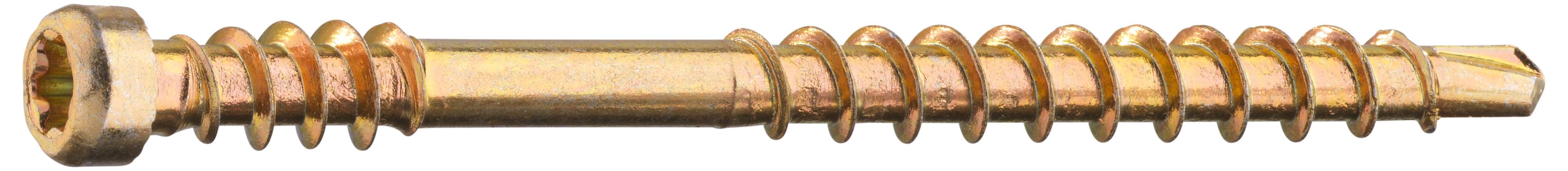 Grabber LTX48CH200 Listskruv med bits, gulkrom 3,3 x 48 mm, 200-pack