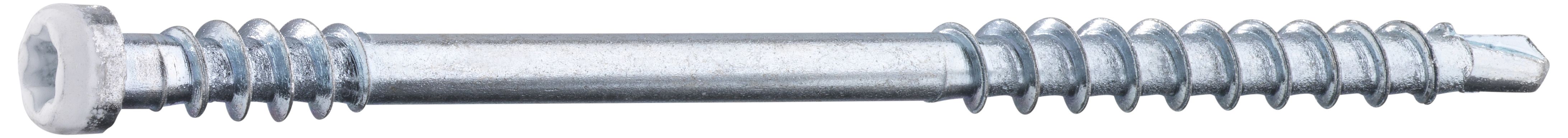 Grabber LTX62VITC Listskruv med bits 3,3 x 62 mm, 100-pack Vit