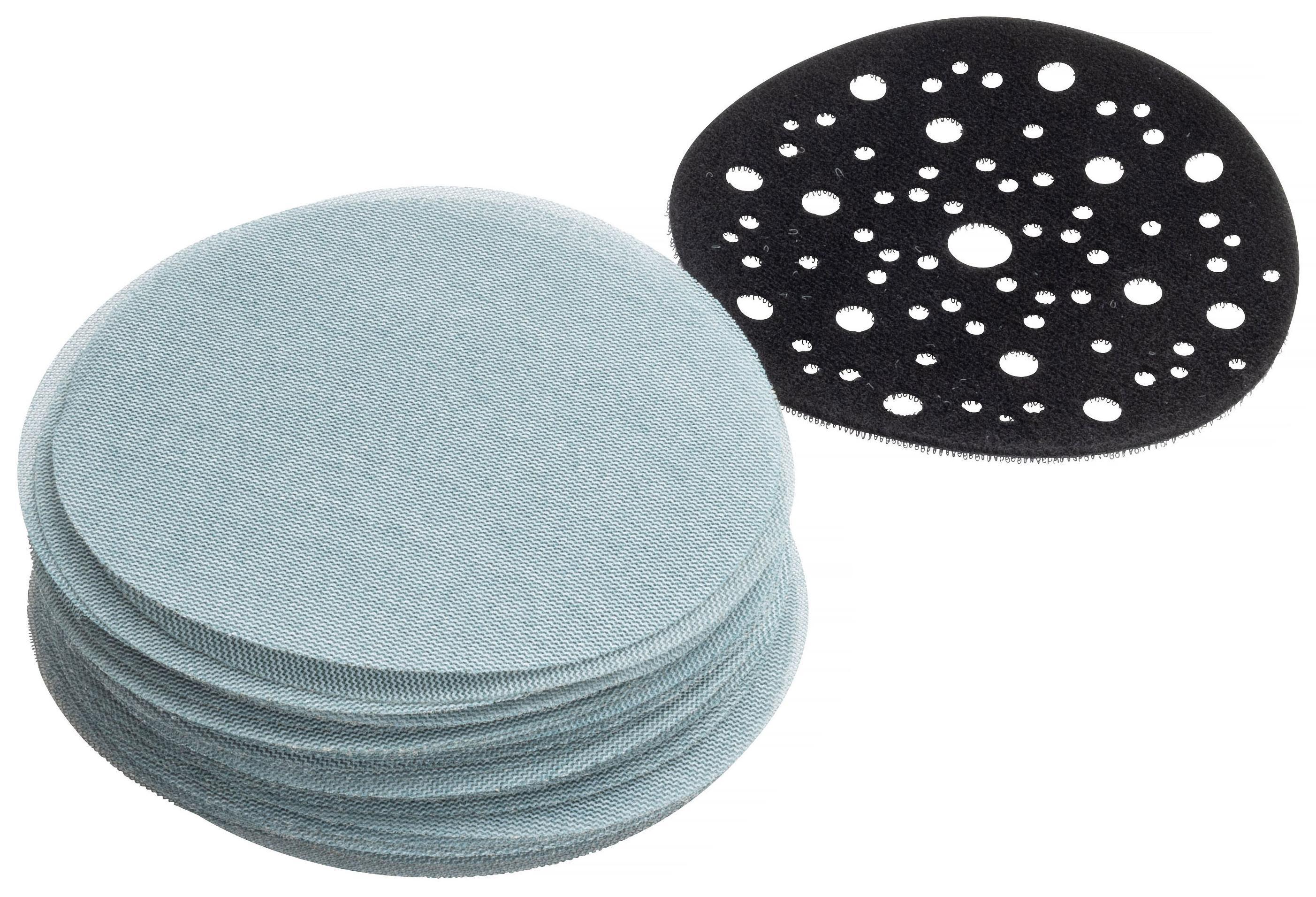 PELA 544043 Sliperondell nett, Ø150 mm, 50-pakk P180