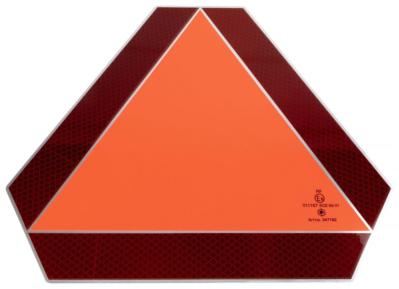CJ 547182 Trafikskylt för långsamtgående fordon, i plåt