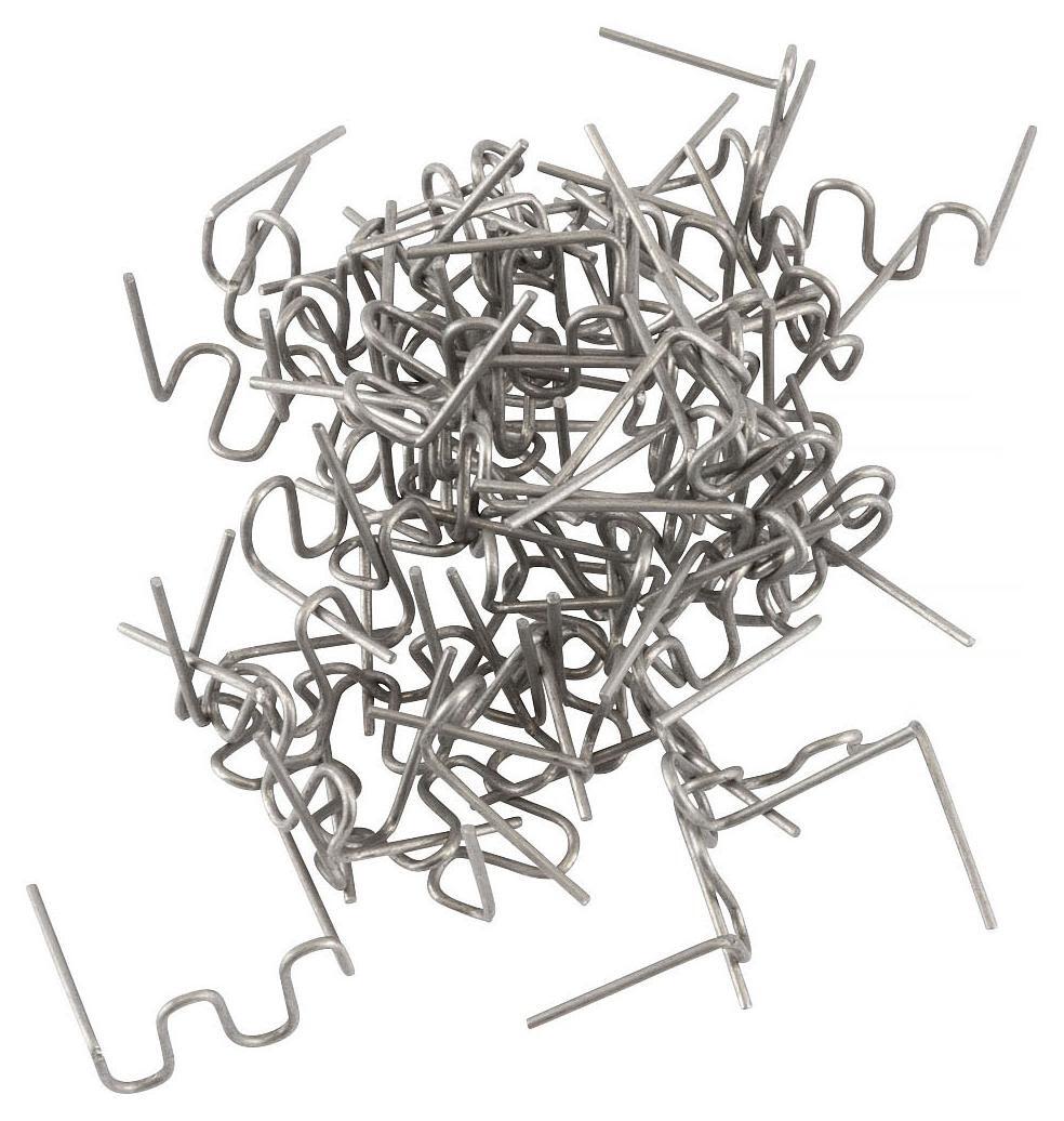 PELA 554163 Klammer til plastsvets, 0,8 mm, type Z, 50‑pakning