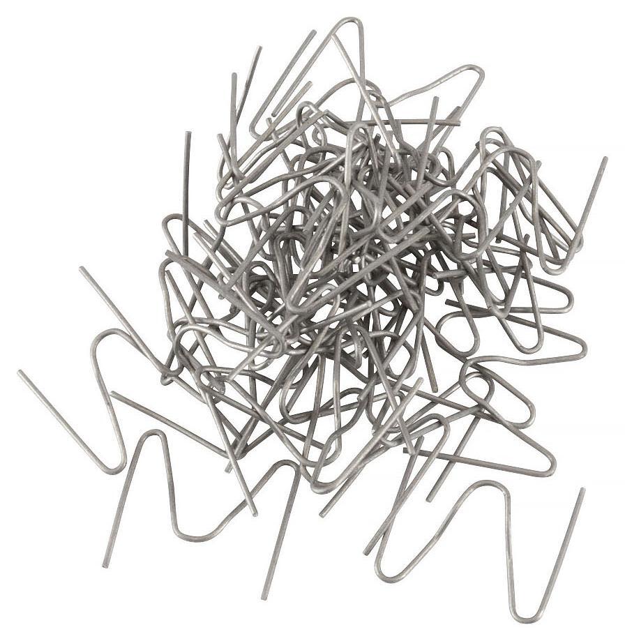 PELA 554166 Klammer till plastsvets, 0,6 mm, typ M, 50-pack