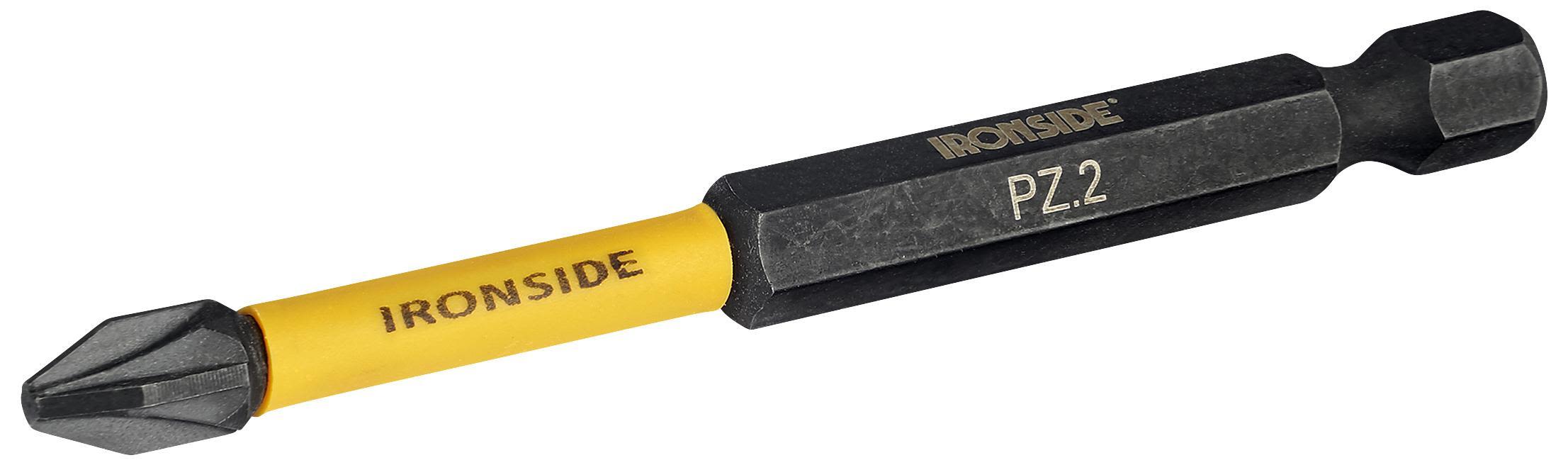 Ironside 201250 Kraftbits 75 mm, Pozidriv, 2-pack PZ2