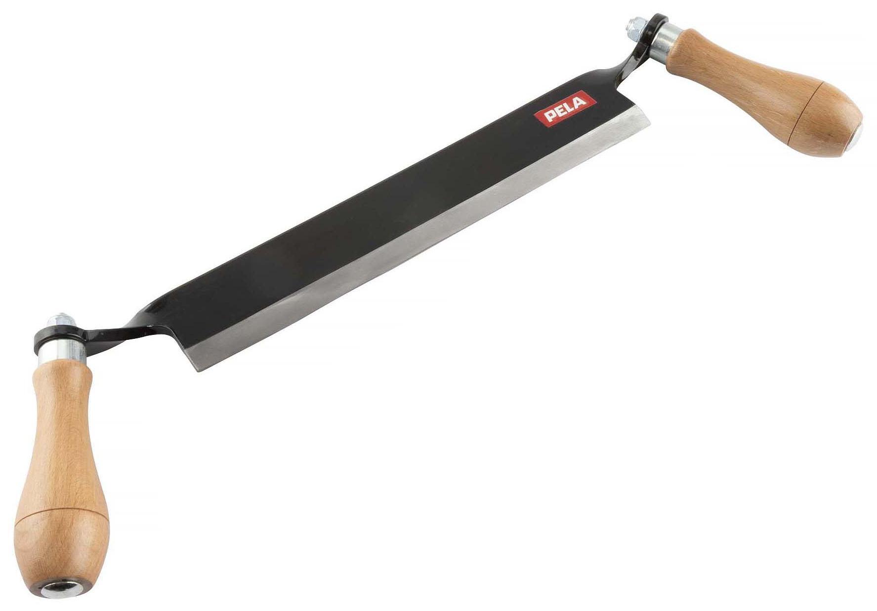PELA 562311 Bandkniv 25,4 cm, träskaft, stålblad