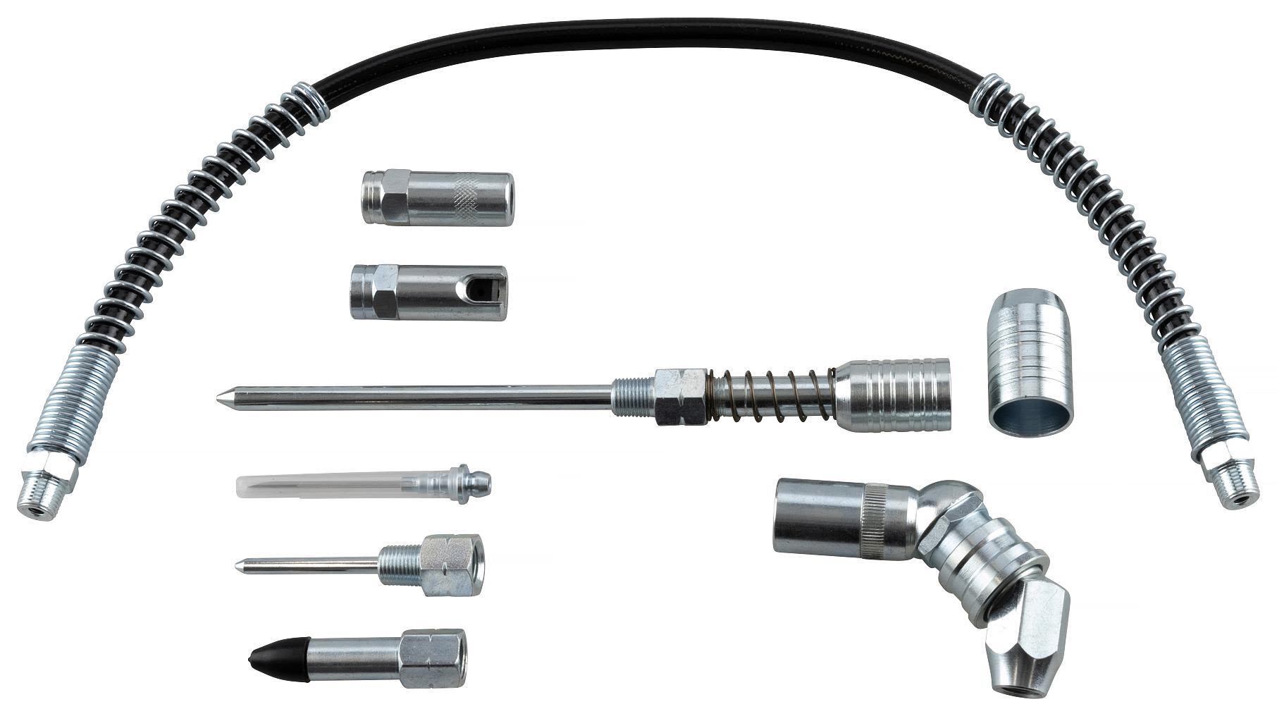 PELA 566547 Adapterset till fettspruta, 8 delar