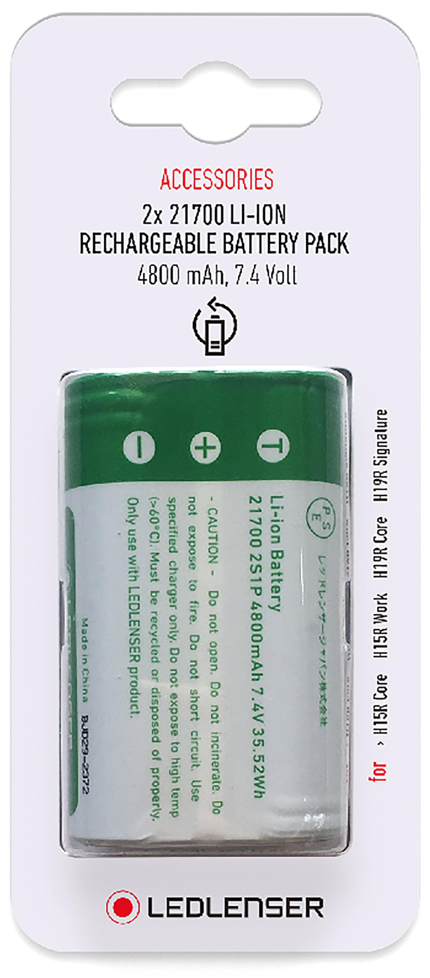 Led Lenser LL502310 Batteri 2 x 21700, Li-ion