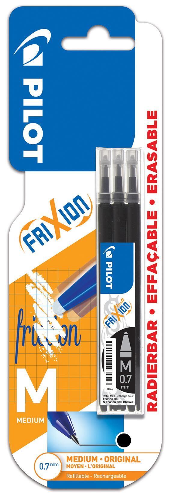 Pilot FriXion 637745 Patron refill, 0,7 mm Svart