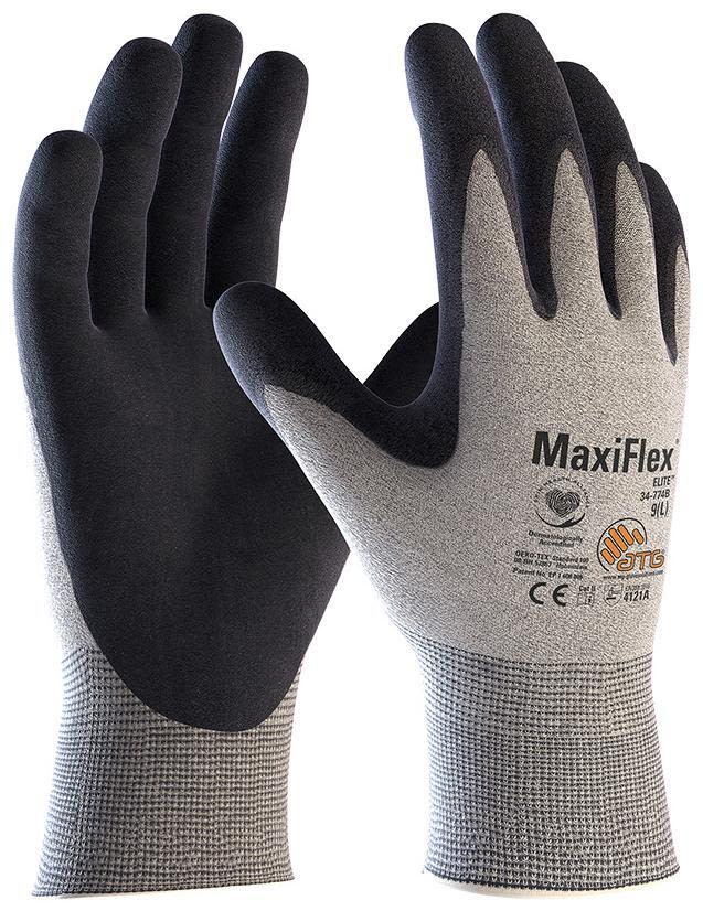 ATG MaxiFlex 34-774B Elite Montagehandske grå 10
