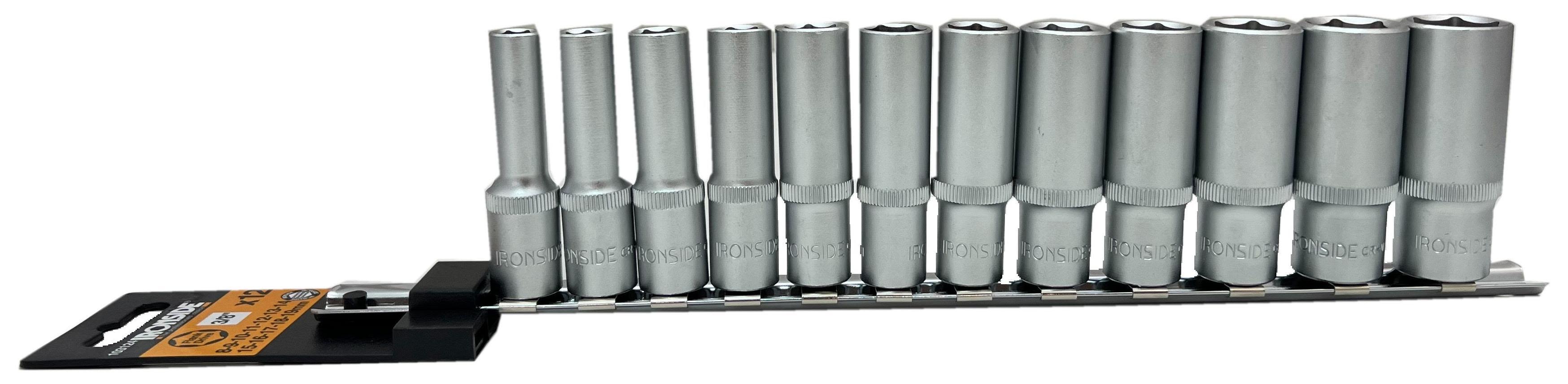 Ironside 103124 Hylssats 12 delar, 8-19 mm