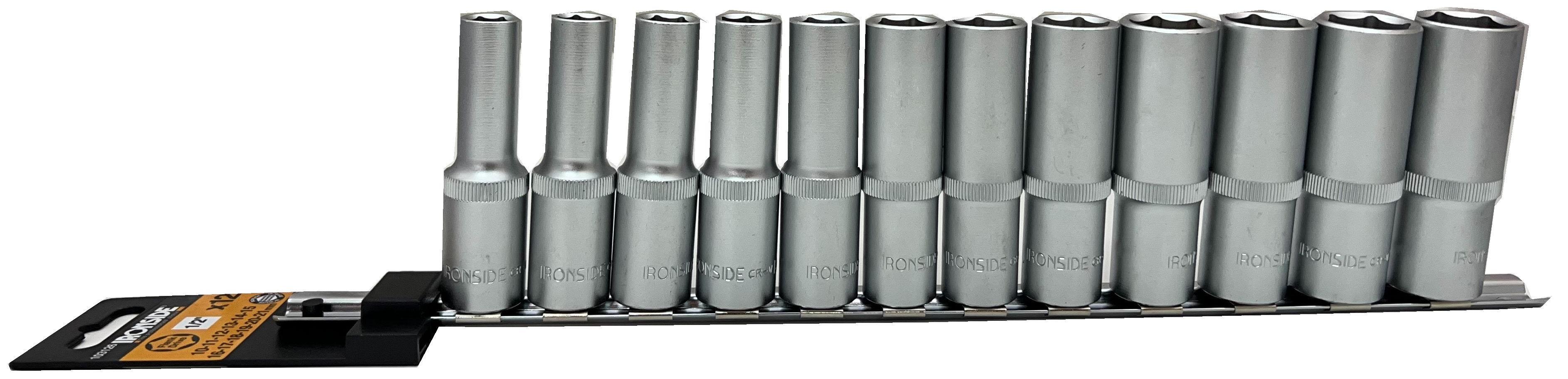 Ironside 103126 Hylssats 12 delar, 10-21 mm