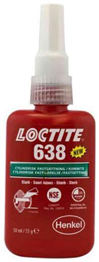 Loctite Mounting mediterranean 638 Fastholdingsmasse 50 ml, høy viskositet