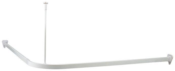 Arrow Safir Duschdraperistång vit, 900 x 900 mm, med takfäste